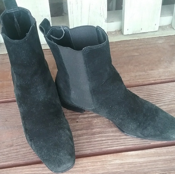 Talbots Black Suede Booties - Picture 1 of 6
